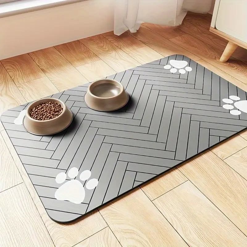 PawPrint Comfort Mat™ – Stylish & Waterproof Pet Placemat for Mess-Free Mealtime