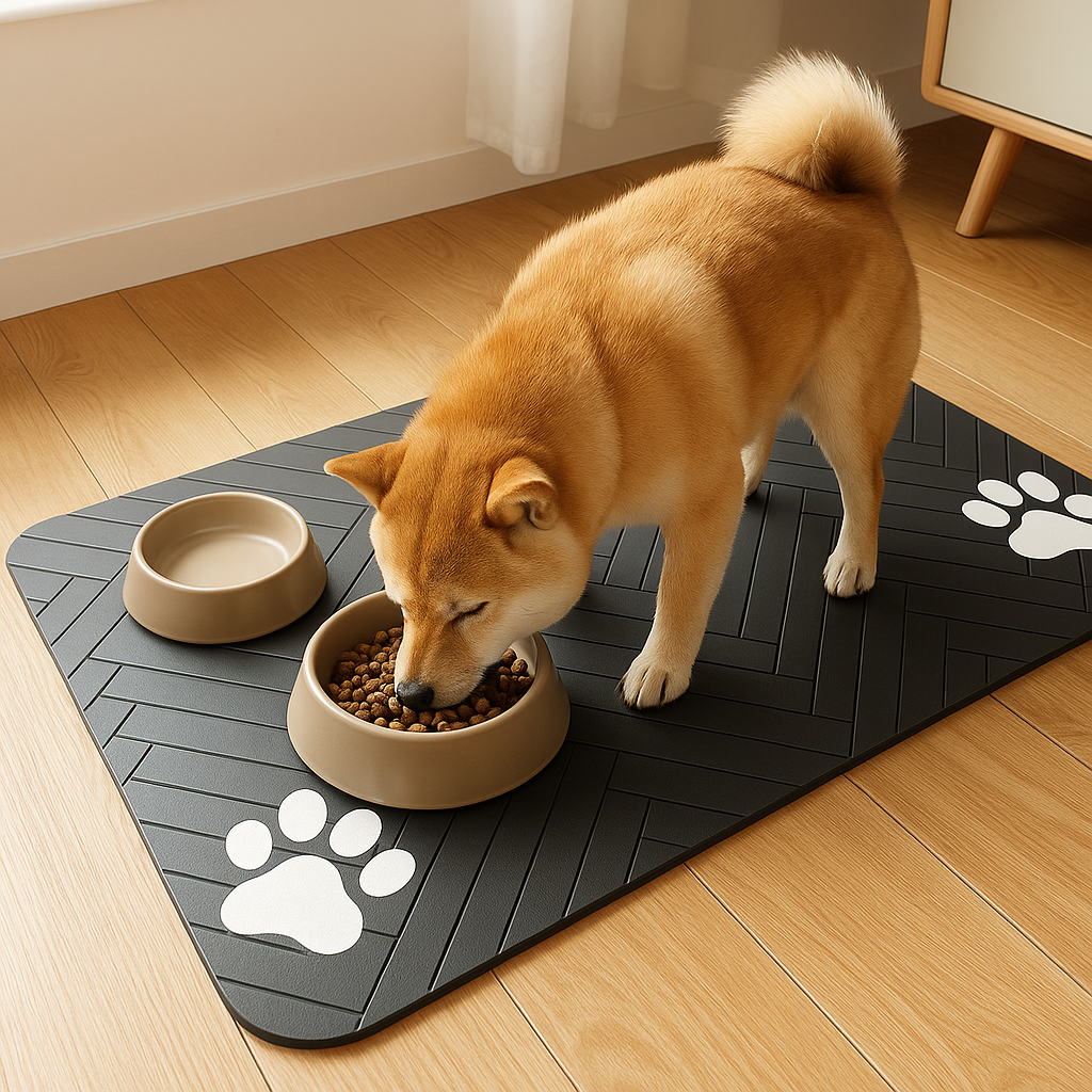 PawPrint Comfort Mat™ – Stylish & Waterproof Pet Placemat for Mess-Free Mealtime