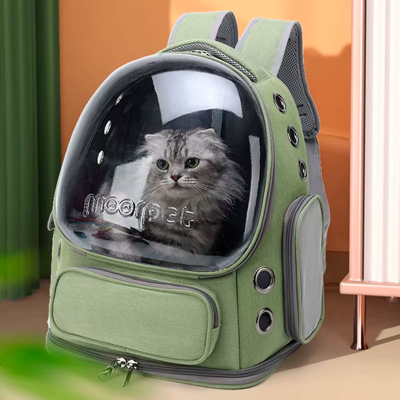 CloudPet™ Cawypet Capsule – Ventilated Travel Backpack for Cats & Small Dogs