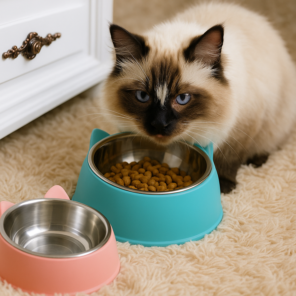 PawBowl™ - Ergonomic Anti-Vomit Feeder for Fur Babies