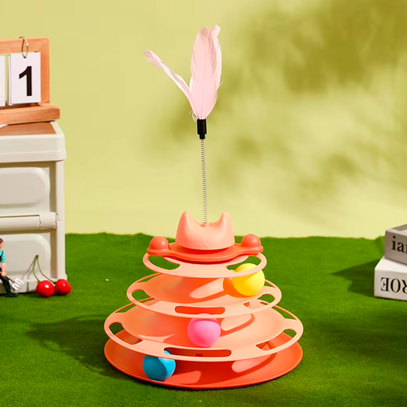 Whisker Wonder™ - Interactive Triple Tower Cat Toy