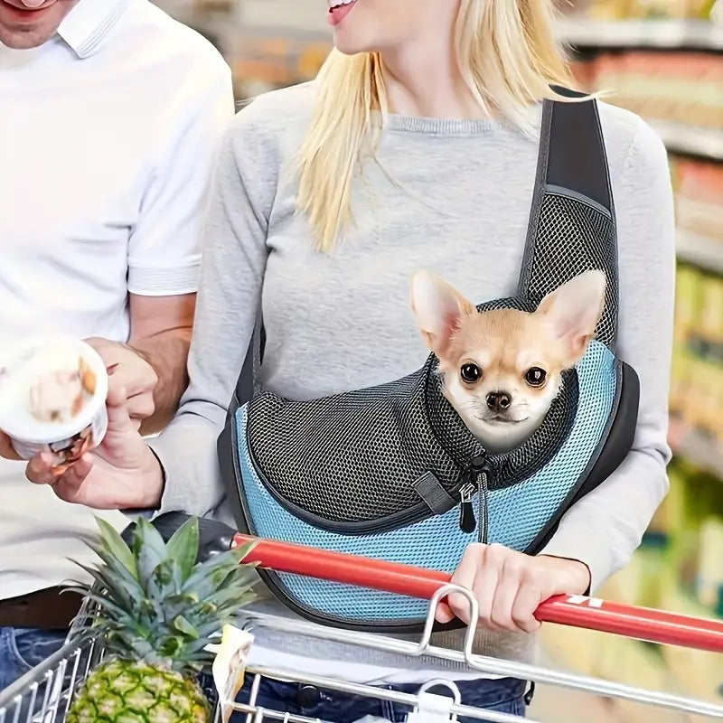 CloudPet™ SnuggleSling – Breathable Pet Carrier for Small Dogs & Cats