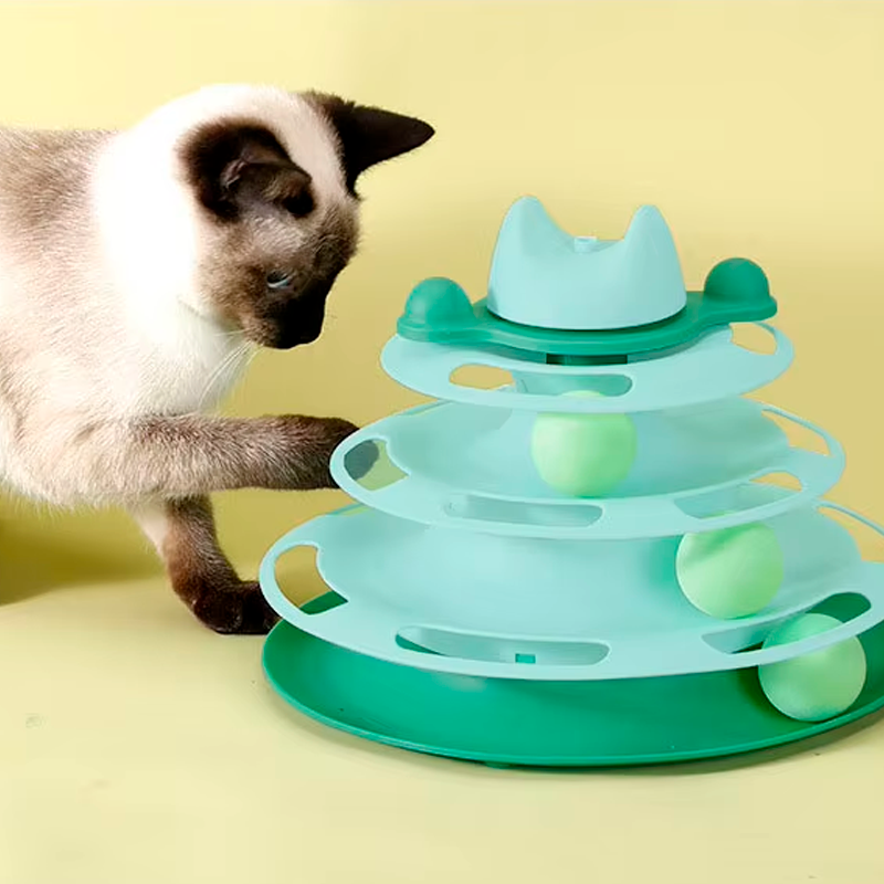 Whisker Wonder™ - Interactive Triple Tower Cat Toy