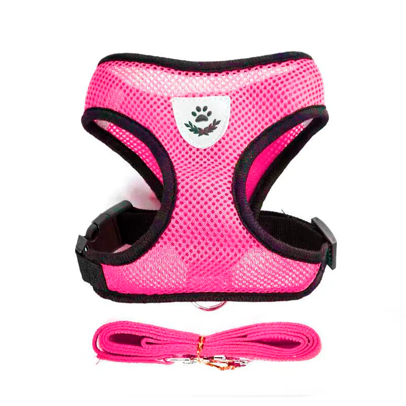 CloudComfort™ Reflective Mesh Harness & Leash Set – Safe, Comfy Walks for Small Dogs & Cats