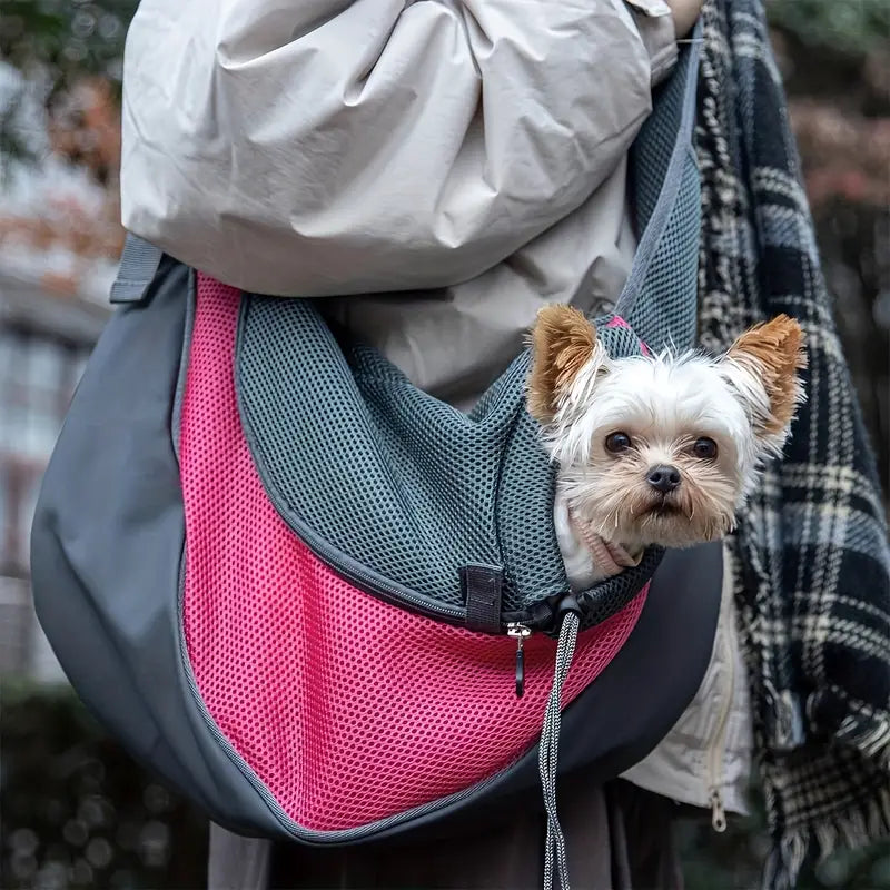 CloudPet™ SnuggleSling – Breathable Pet Carrier for Small Dogs & Cats