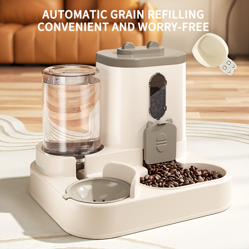 PawFeast™ – 2-in-1 Automatic Food & Water Station for Pets