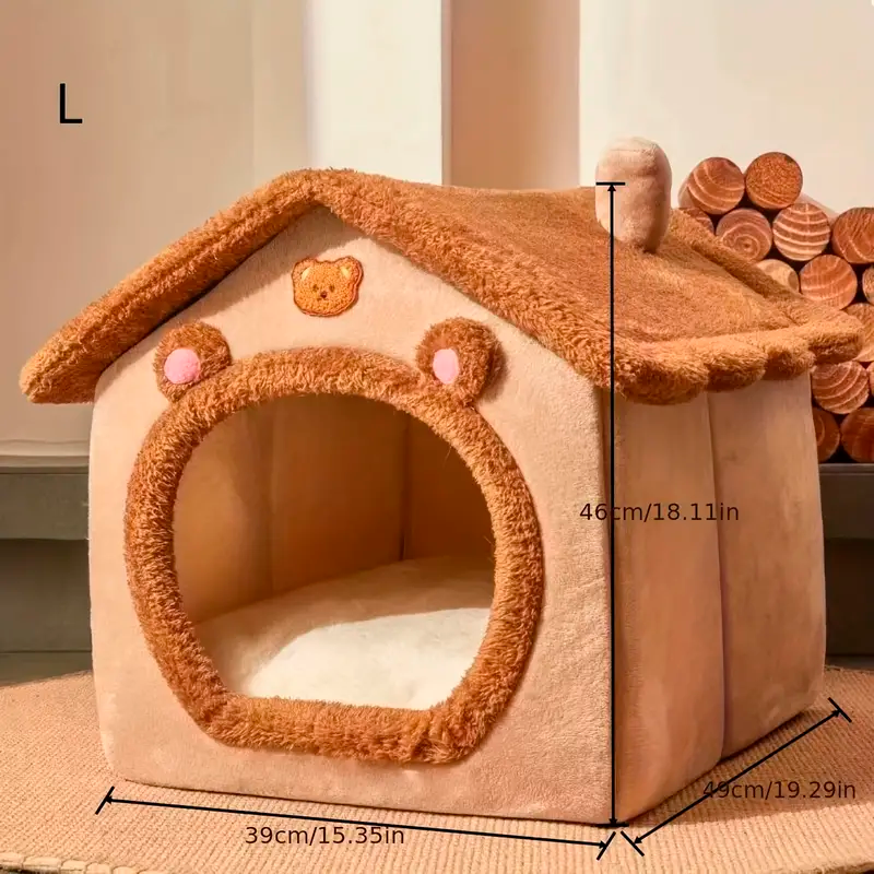 Bear Hug Cabin™ – The Coziest Hideaway for Your Fur Baby