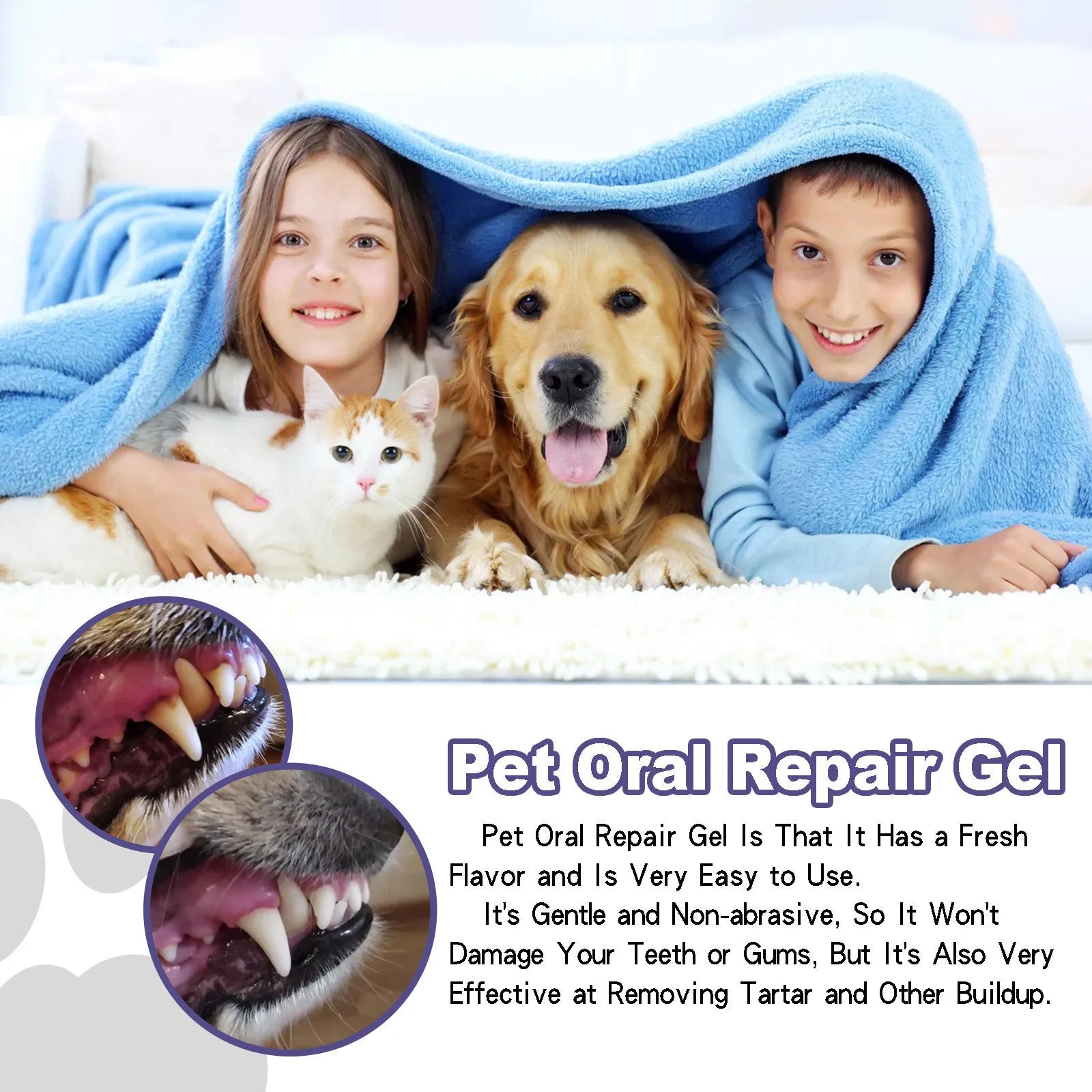 CloudPet™ FreshSmile – No-Brush Dental Gel for Dogs & Cats