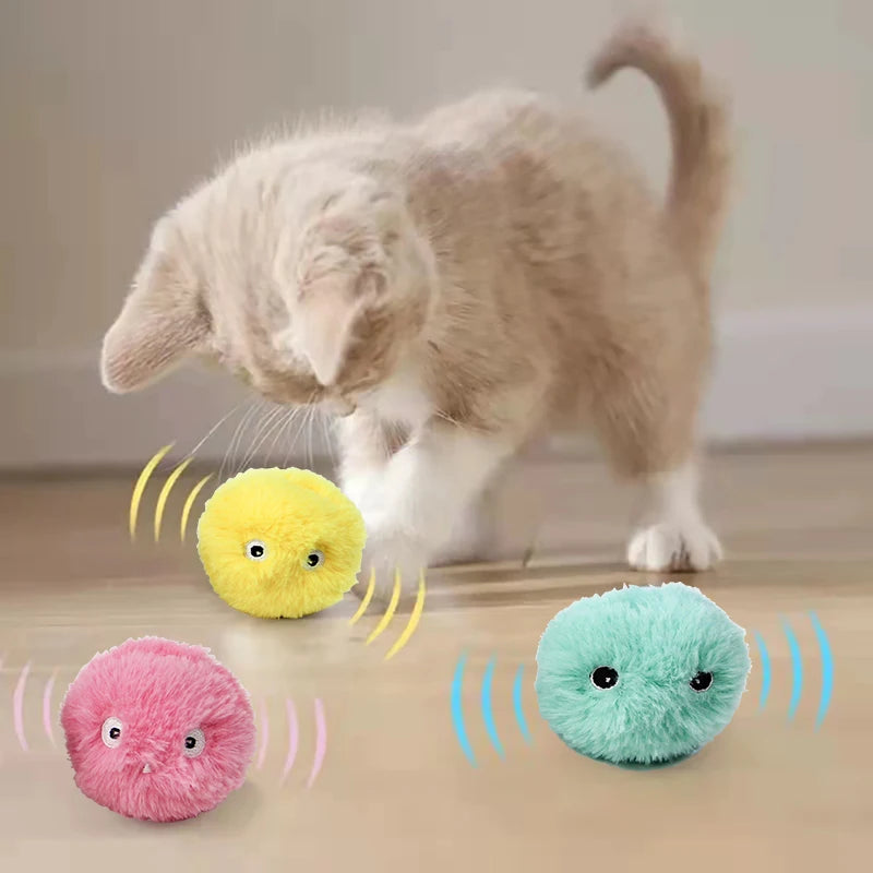 CloudPuff™ - Smart Squeaky Ball for Curious Cats