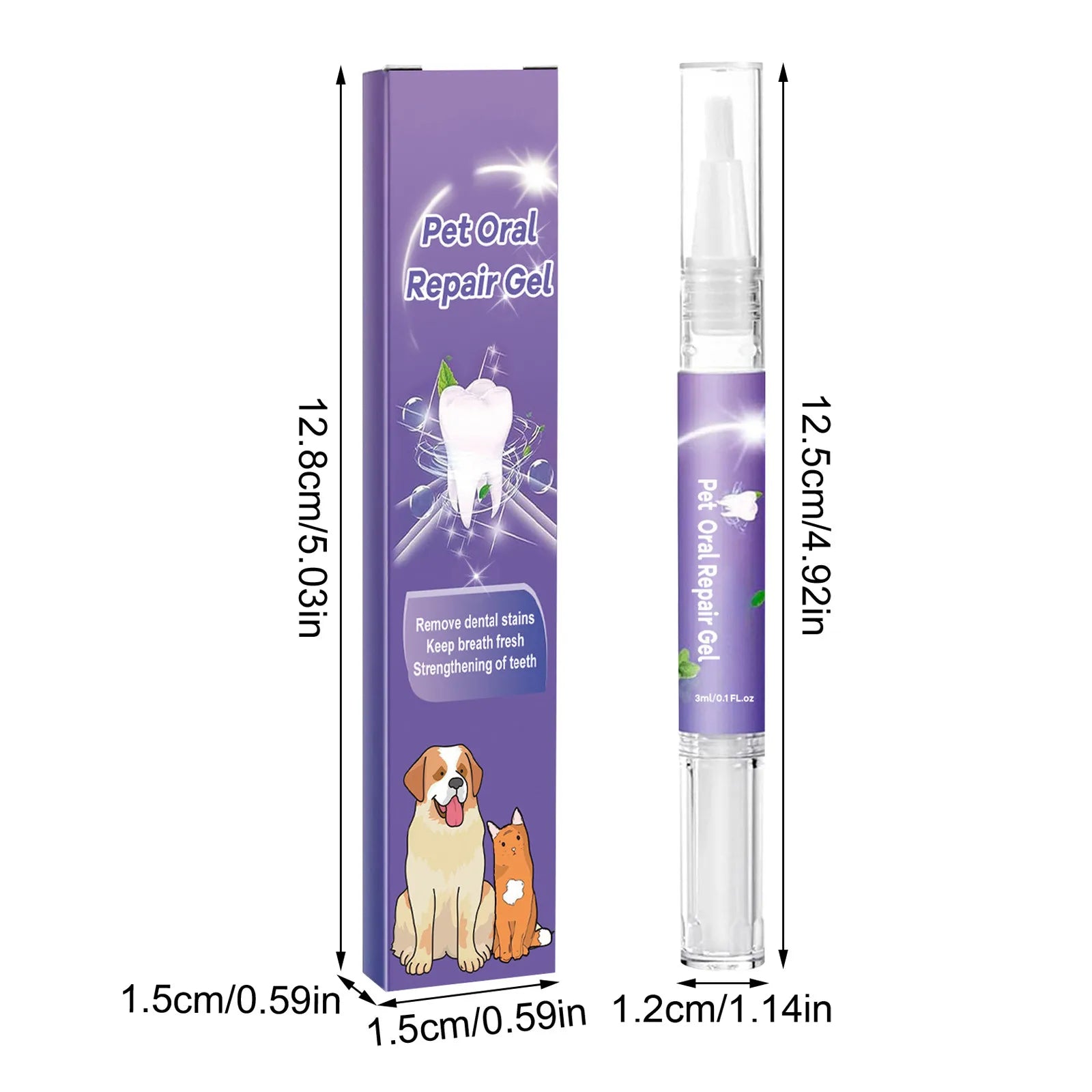 CloudPet™ FreshSmile – No-Brush Dental Gel for Dogs & Cats