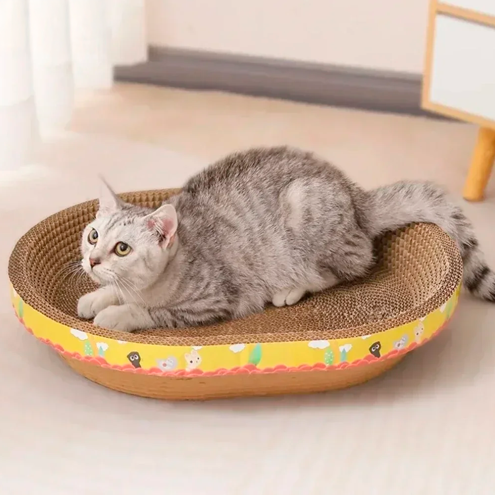 Purrfect Scratch & Snooze™ – Cat Lounge and Scratcher in One