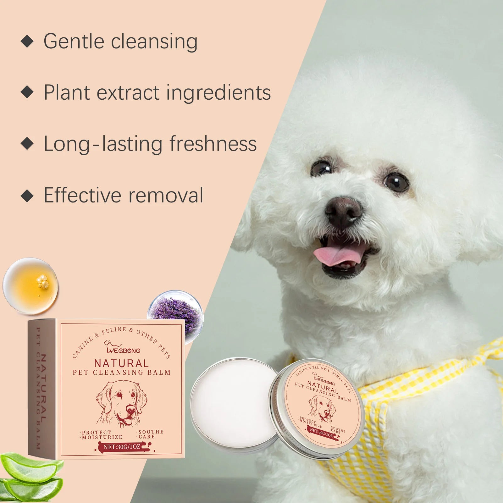 CloudPet™ ClearEyes Natural Tear Stain Balm – Soothe, Brighten & Love