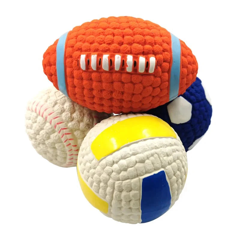 PlayPaws™ Sports Ball Set – Squeaky Fun for Active Dogs