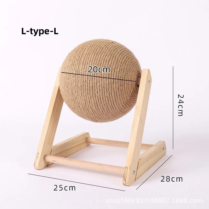 CloudPet™ Rolling Joy: Eco-Friendly Sisal Scratcher for Happy Cats