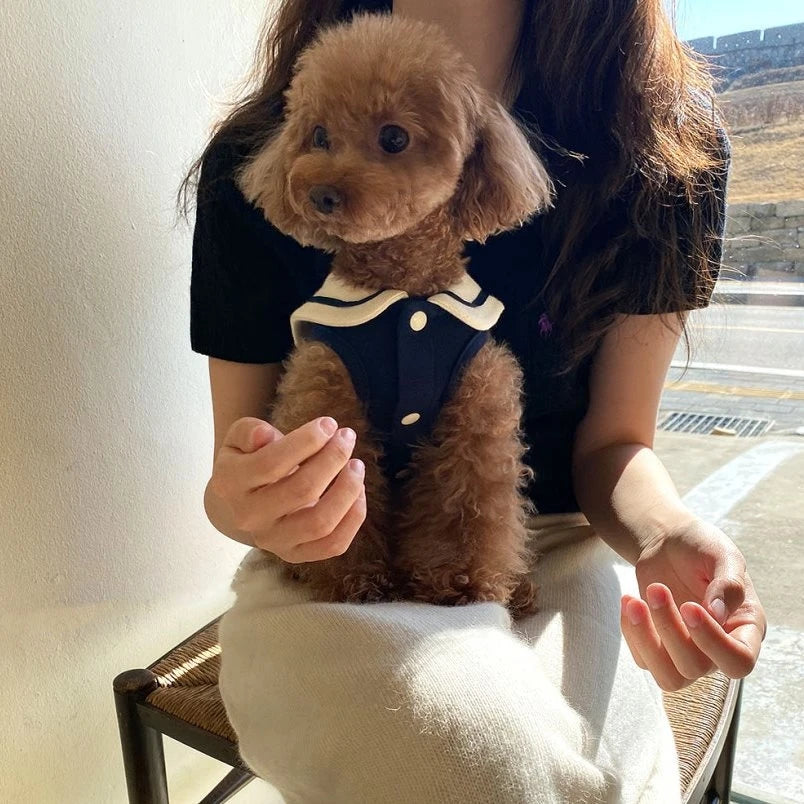 Royal Pup Polo – Navy Chic Edition