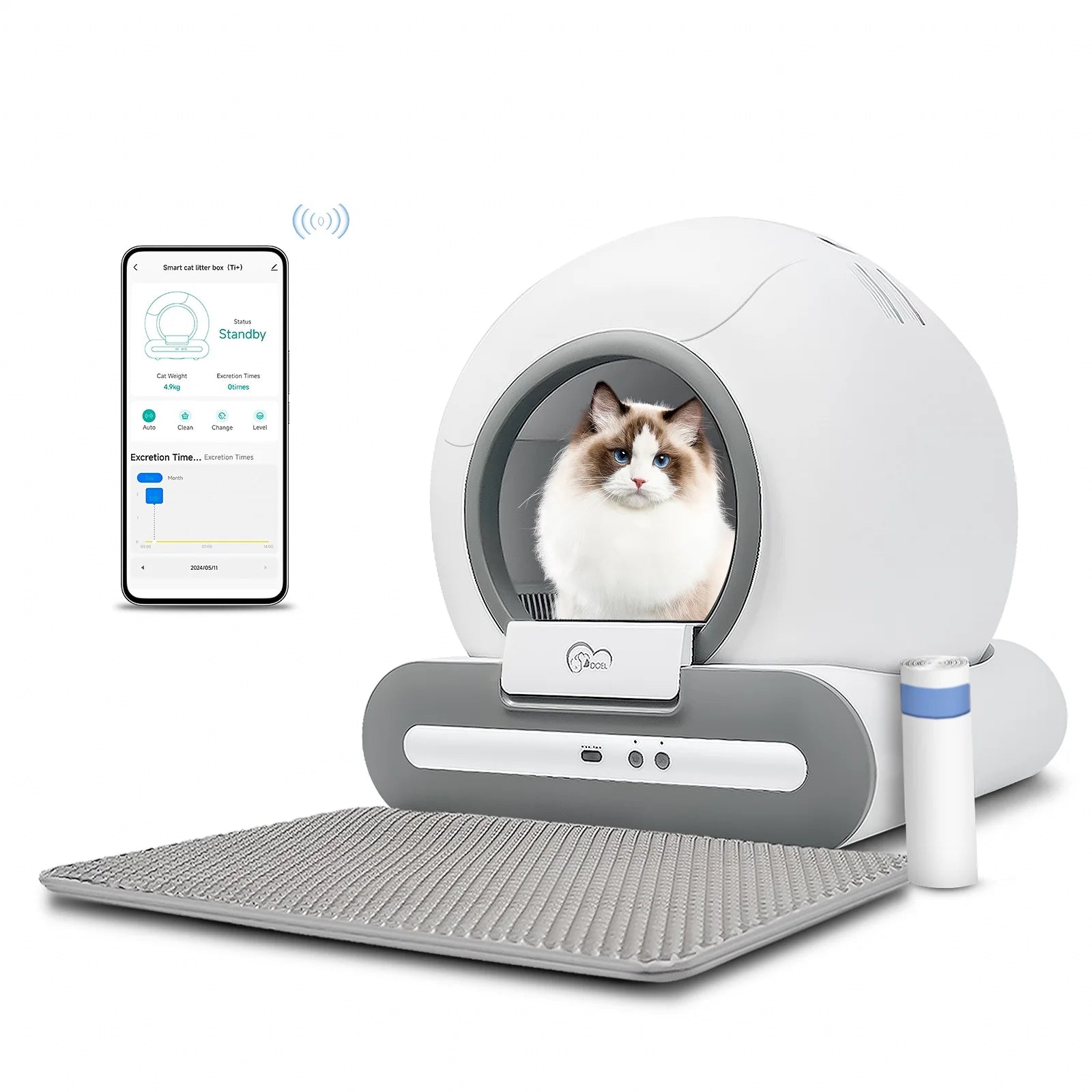 CloudPet™ Smart Litter Box – Self-Cleaning & App-Controlled