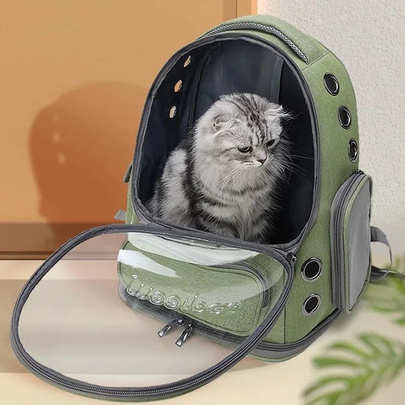 CloudPet™ Cawypet Capsule – Ventilated Travel Backpack for Cats & Small Dogs