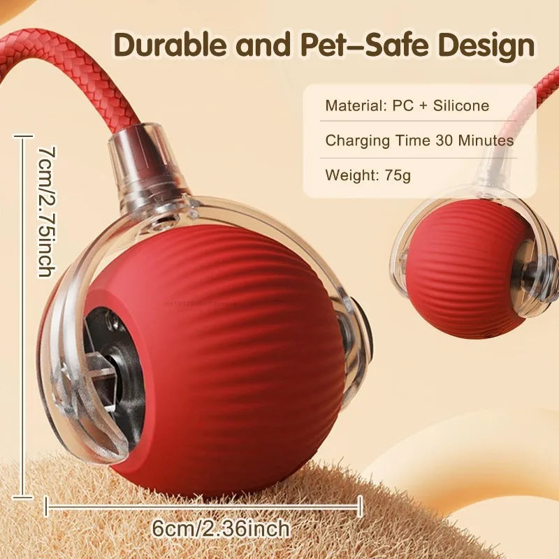PawChase™ - Smart Rolling Ball for Cats & Small Dogs