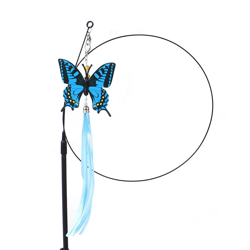 CloudPet™ SkyChase: Interactive Feather Wand with Suction Base for Endless Cat Fun