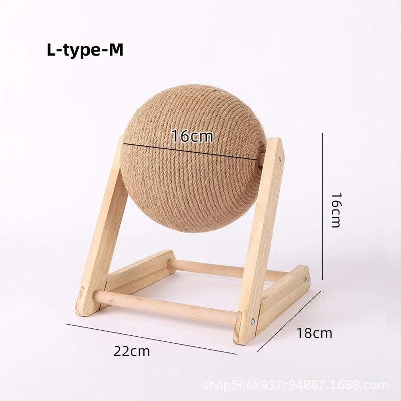 CloudPet™ Rolling Joy: Eco-Friendly Sisal Scratcher for Happy Cats
