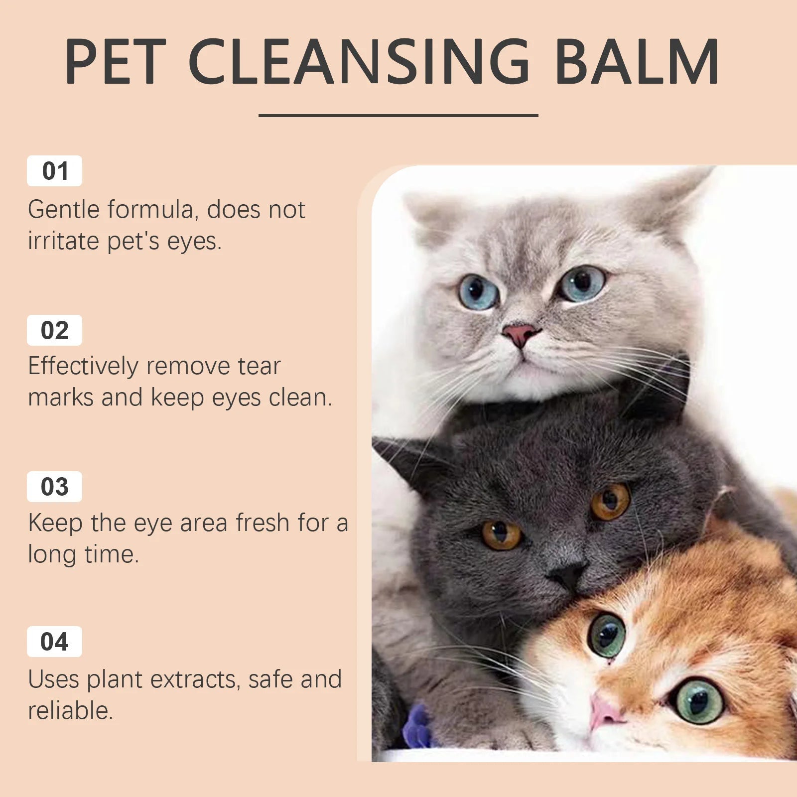 CloudPet™ ClearEyes Natural Tear Stain Balm – Soothe, Brighten & Love
