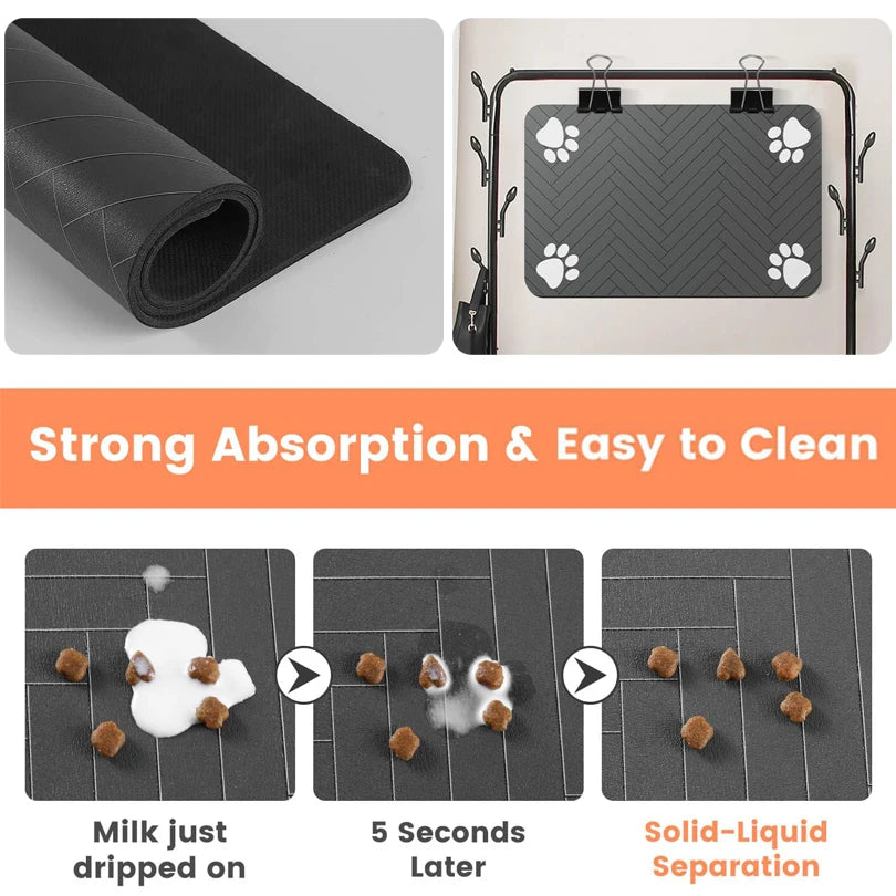 PawPrint Comfort Mat™ – Stylish & Waterproof Pet Placemat for Mess-Free Mealtime