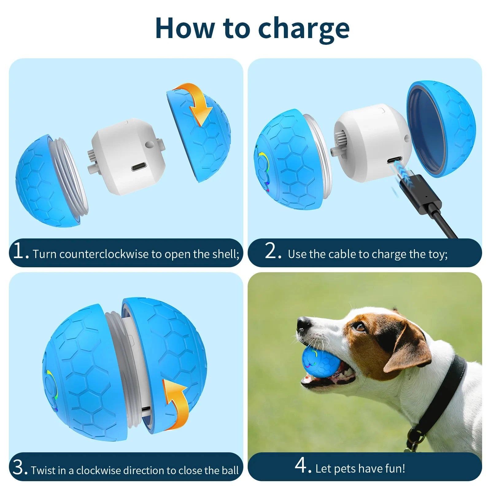 Interactive Self-Moving Toy for Dogs & Cats – Lights, Motion, Joy!