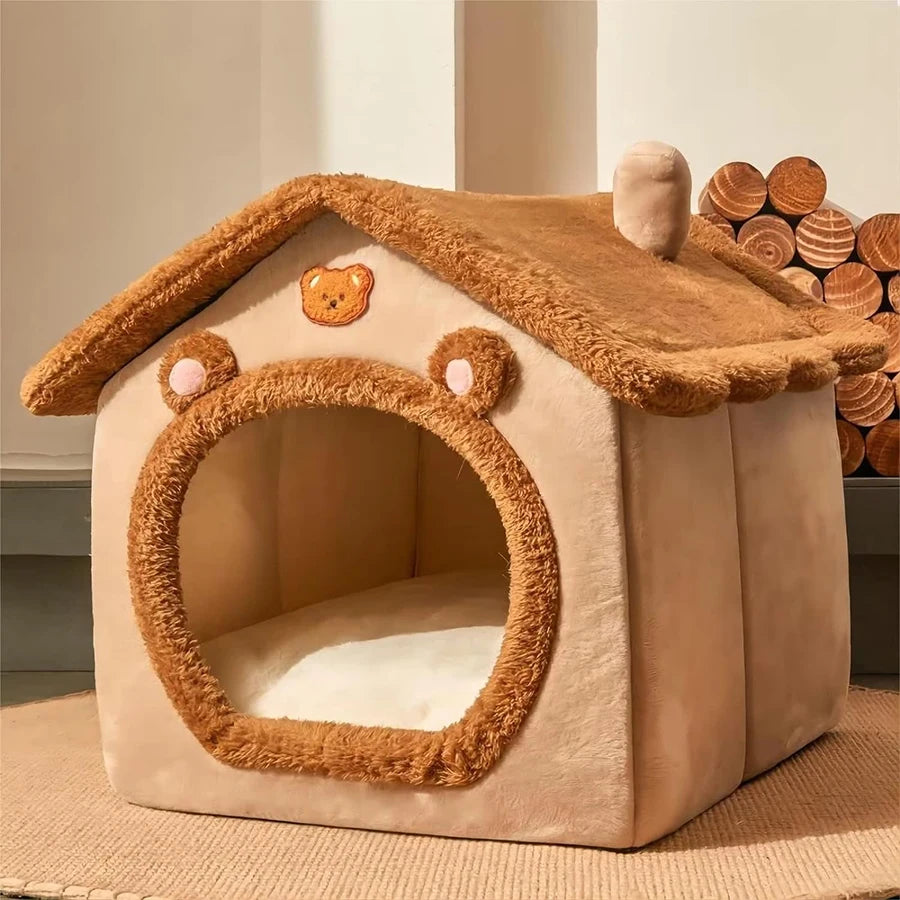 Bear Hug Cabin™ – The Coziest Hideaway for Your Fur Baby