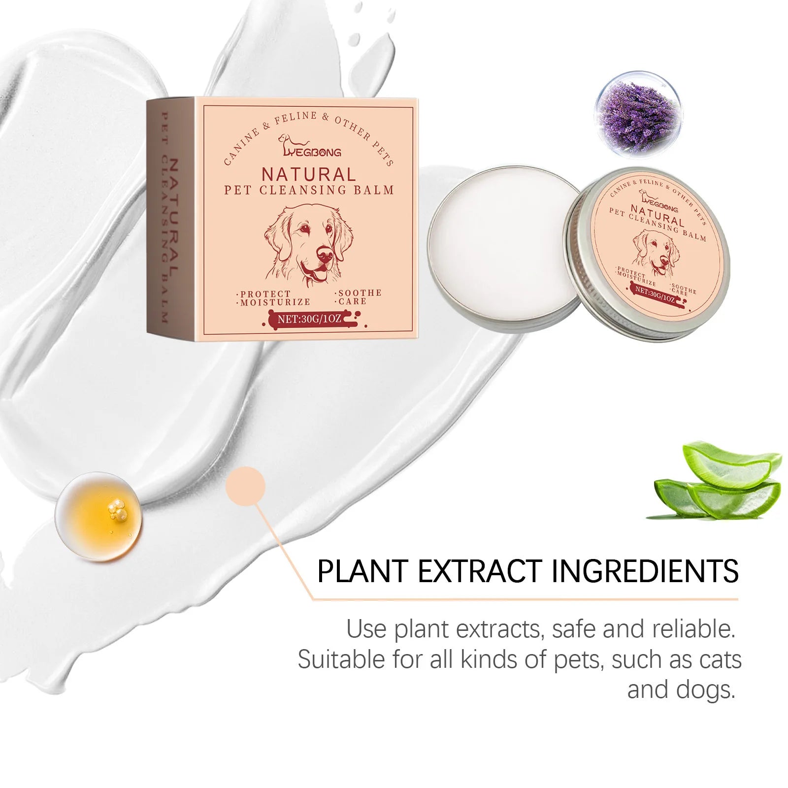 CloudPet™ ClearEyes Natural Tear Stain Balm – Soothe, Brighten & Love