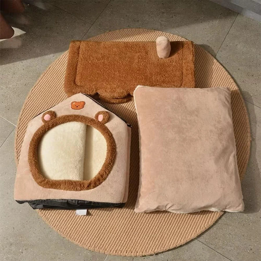 Bear Hug Cabin™ – The Coziest Hideaway for Your Fur Baby
