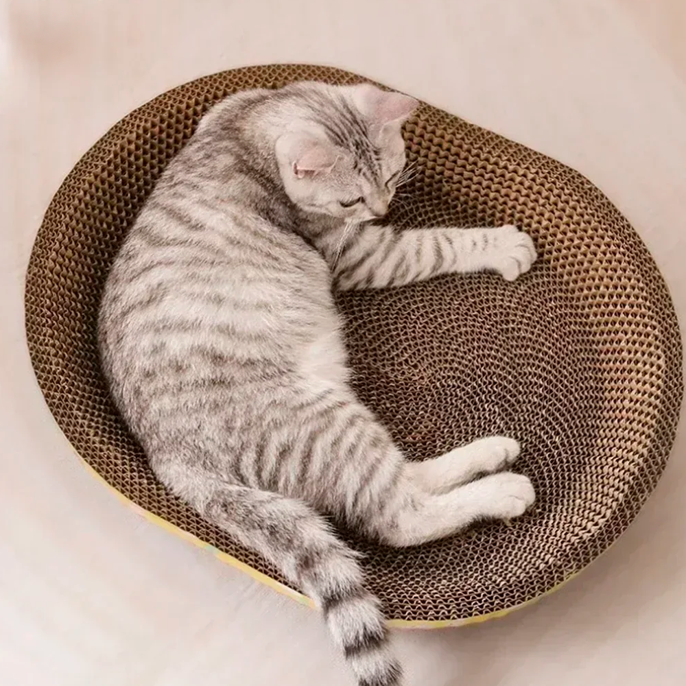 Purrfect Scratch & Snooze™ – Cat Lounge and Scratcher in One