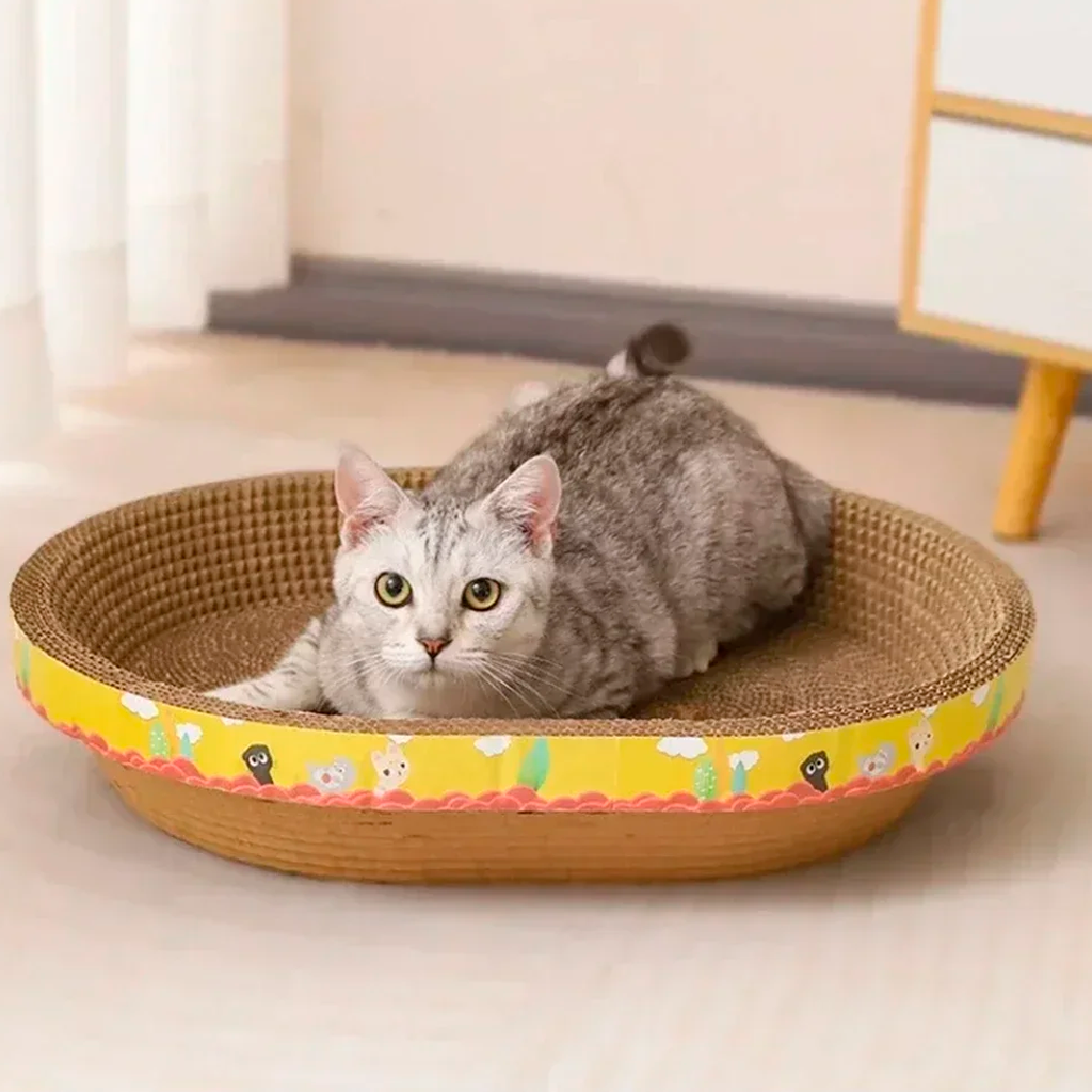 Purrfect Scratch & Snooze™ – Cat Lounge and Scratcher in One