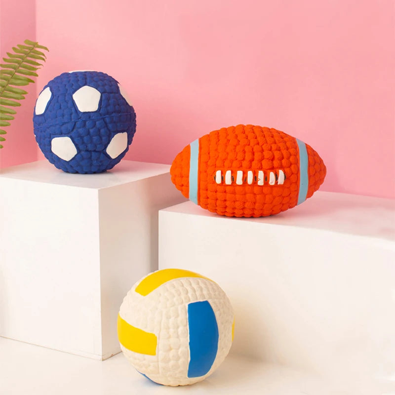 PlayPaws™ Sports Ball Set – Squeaky Fun for Active Dogs