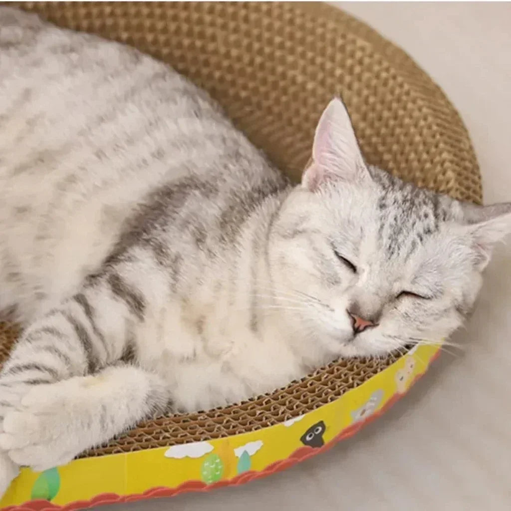 Purrfect Scratch & Snooze™ – Cat Lounge and Scratcher in One