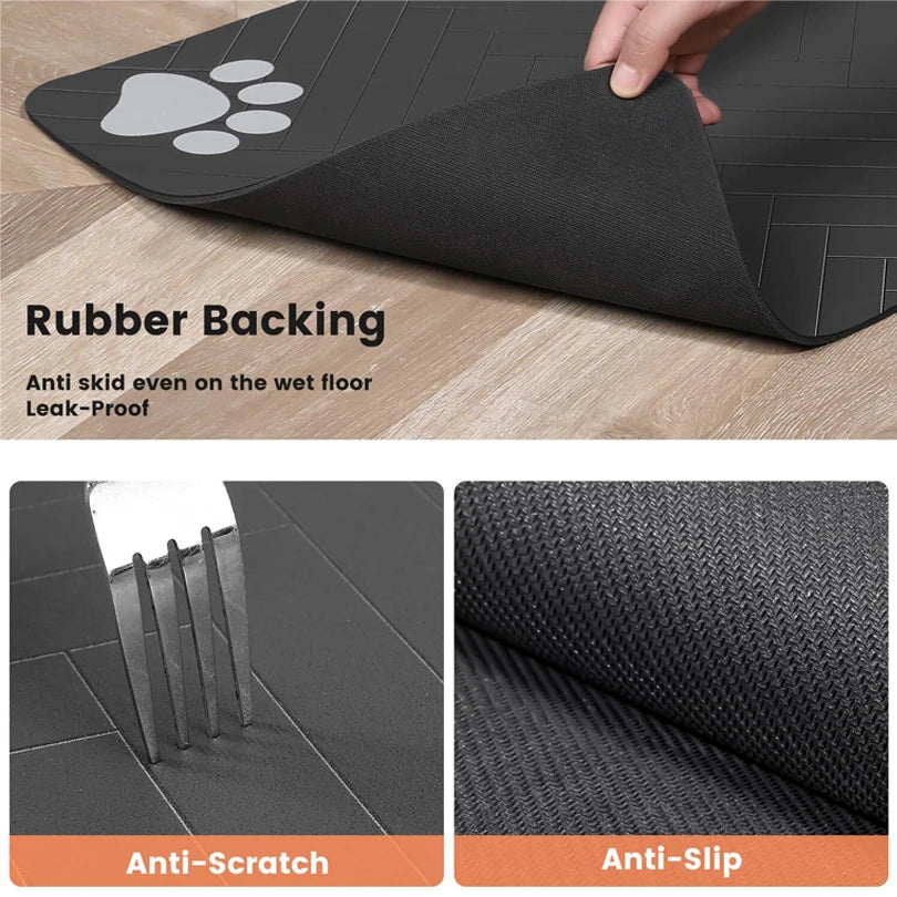 PawPrint Comfort Mat™ – Stylish & Waterproof Pet Placemat for Mess-Free Mealtime