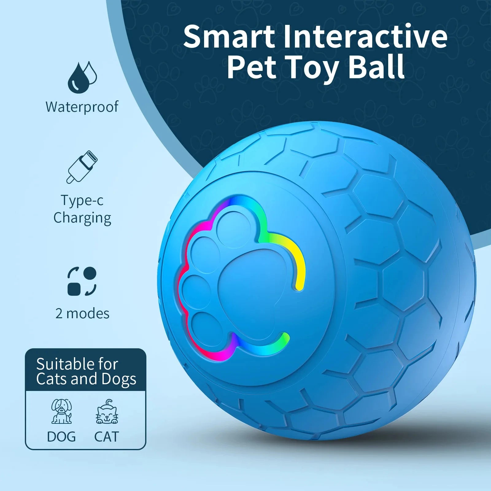 Interactive Self-Moving Toy for Dogs & Cats – Lights, Motion, Joy!
