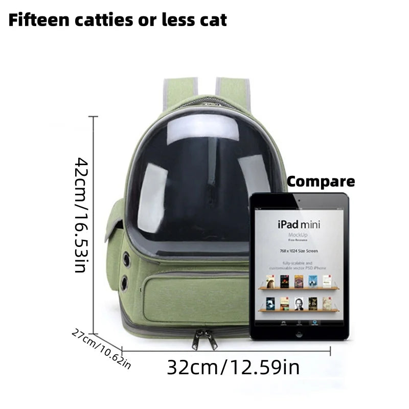 CloudPet™ Cawypet Capsule – Ventilated Travel Backpack for Cats & Small Dogs
