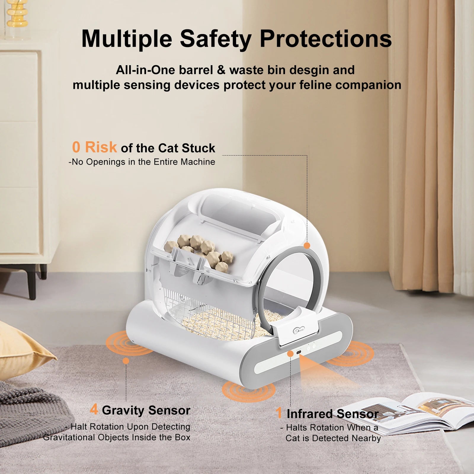 CloudPet™ Smart Litter Box – Self-Cleaning & App-Controlled