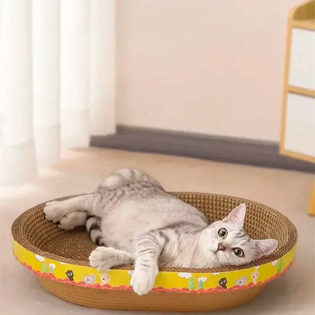 Purrfect Scratch & Snooze™ – Cat Lounge and Scratcher in One