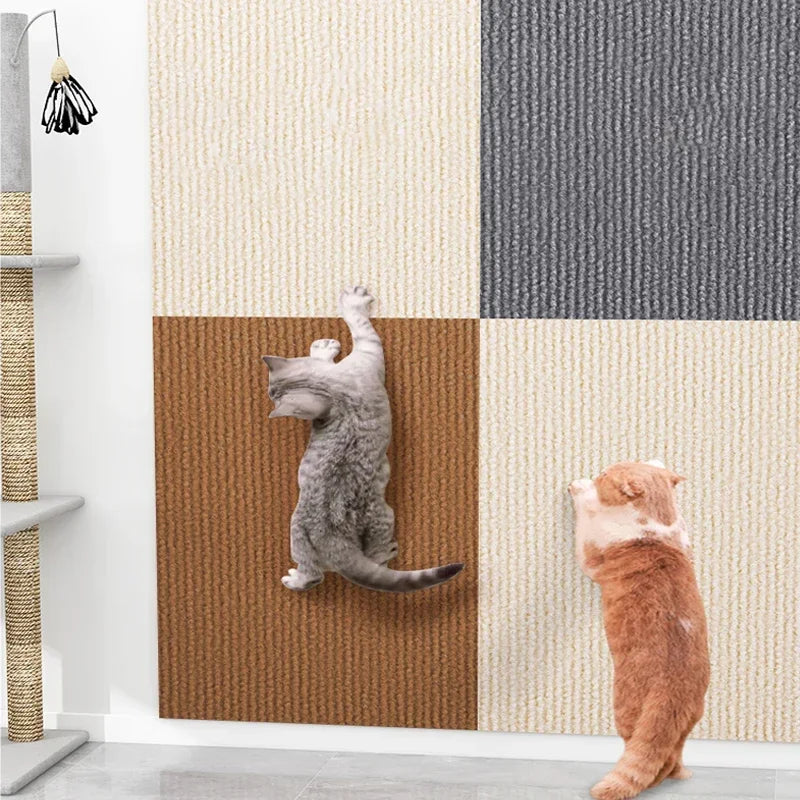 CloudPet™ Climb & Scratch Wall - Stylish Wall-Mounted Cat Carpet