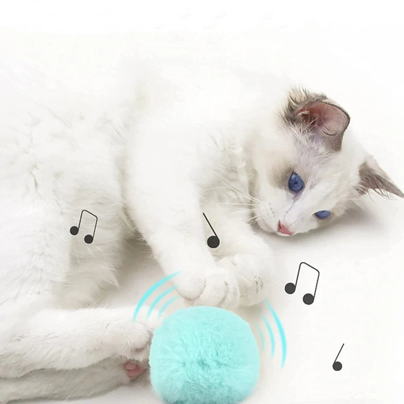 CloudPuff™ - Smart Squeaky Ball for Curious Cats