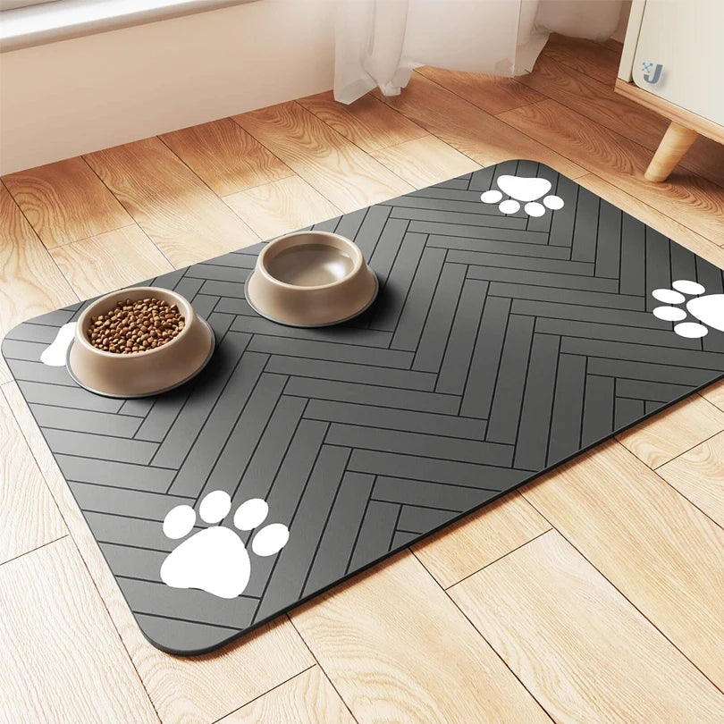 PawPrint Comfort Mat™ – Stylish & Waterproof Pet Placemat for Mess-Free Mealtime
