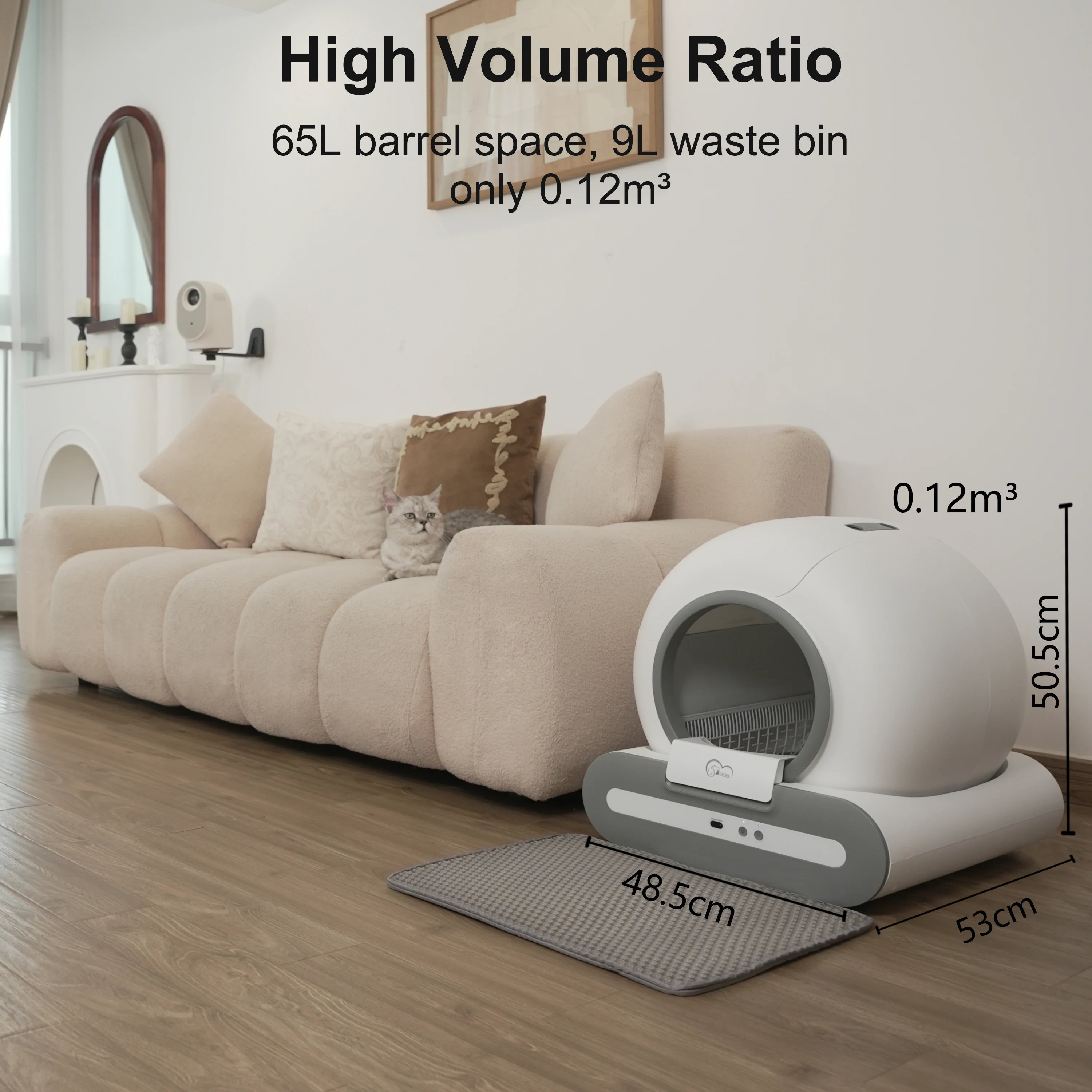 CloudPet™ Smart Litter Box – Self-Cleaning & App-Controlled