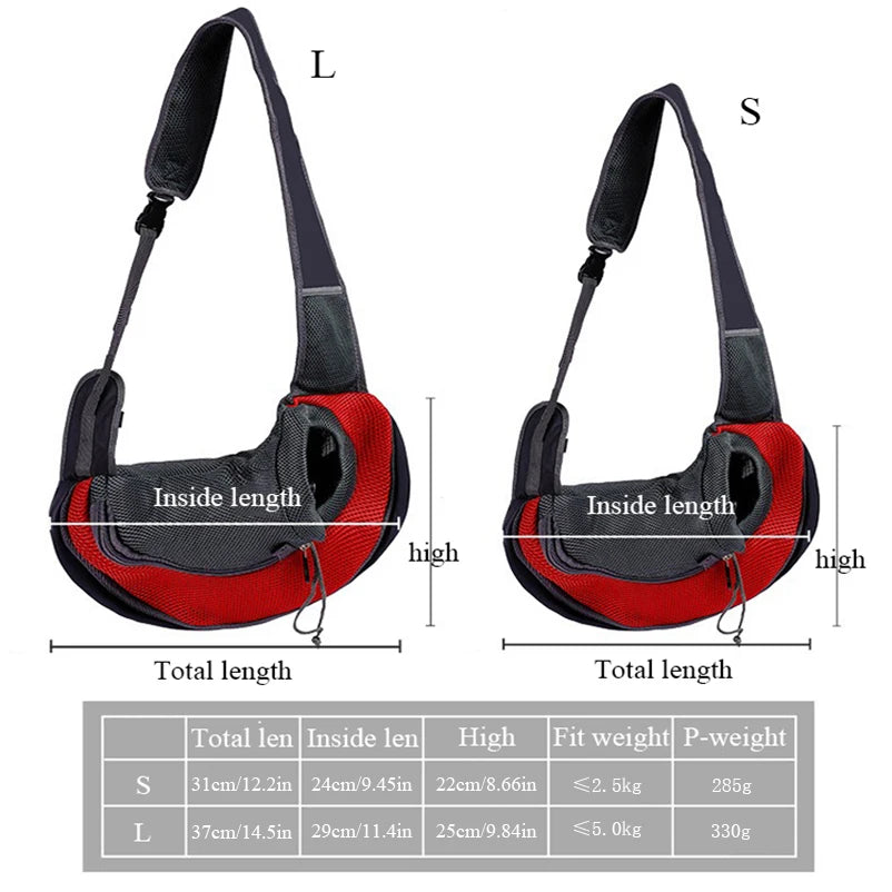 CloudPet™ SnuggleSling – Breathable Pet Carrier for Small Dogs & Cats