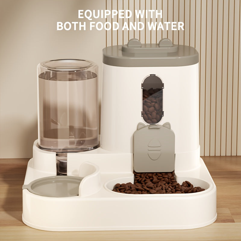 PawFeast™ – 2-in-1 Automatic Food & Water Station for Pets