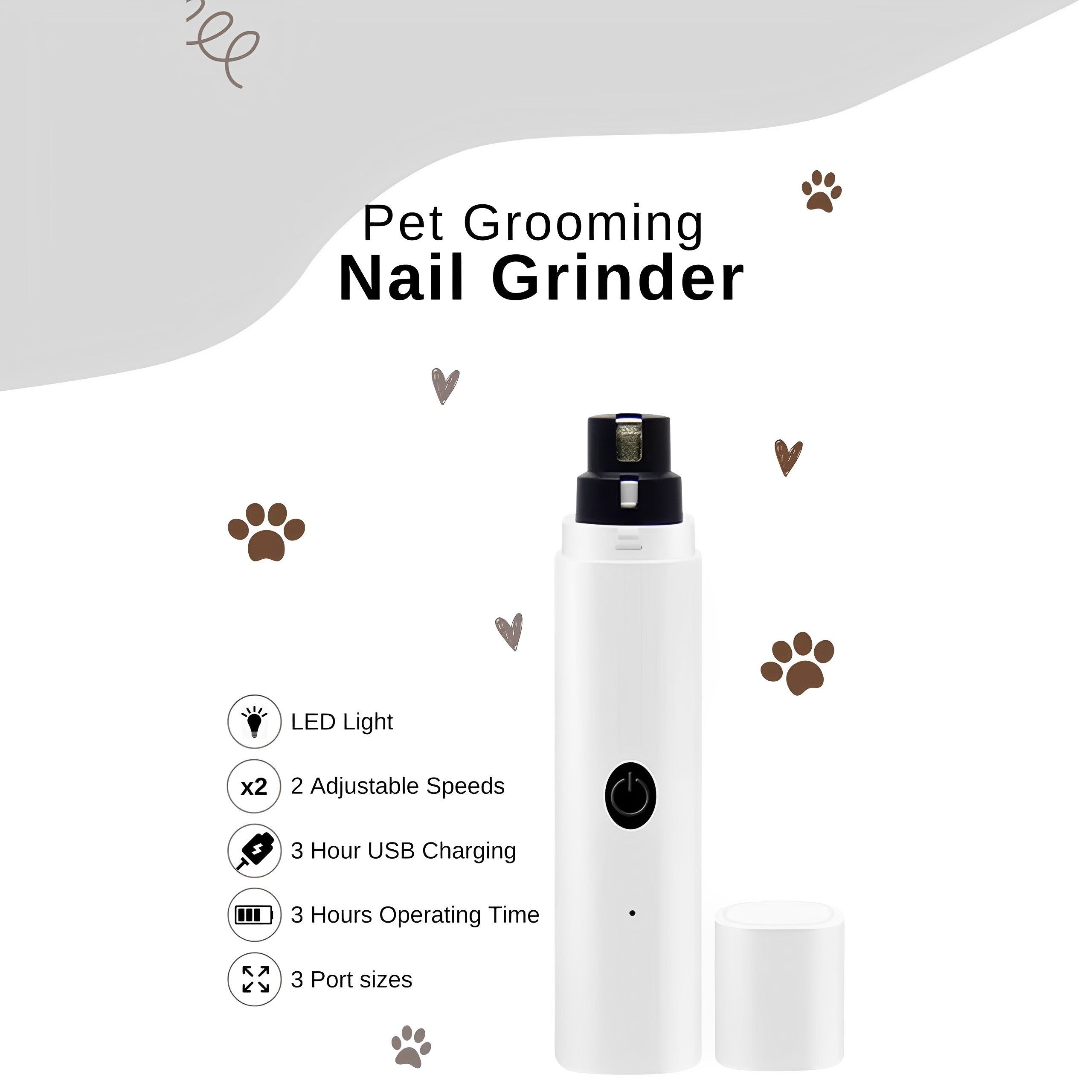 PawCare Pro™ – Silent Nail Groomer for Dogs & Cats