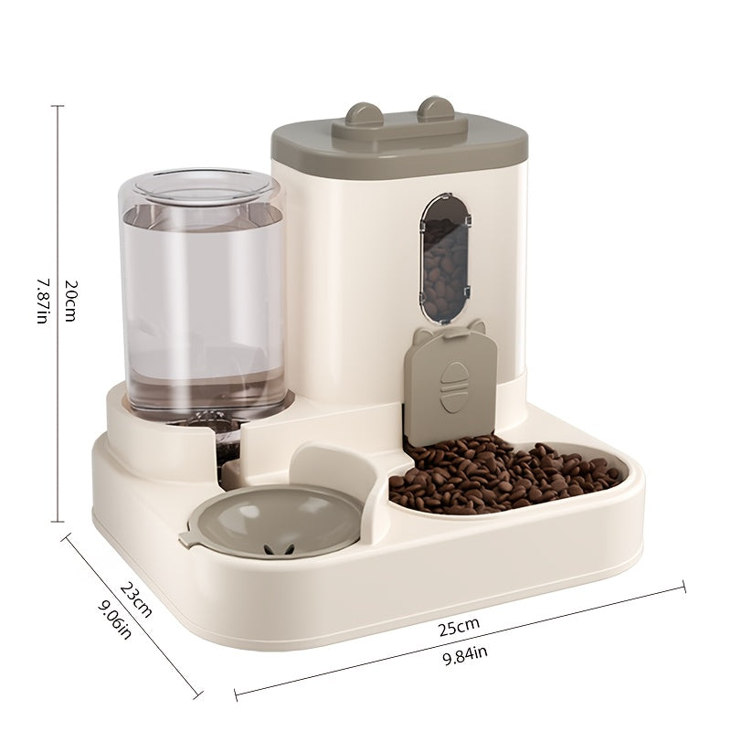 PawFeast™ – 2-in-1 Automatic Food & Water Station for Pets