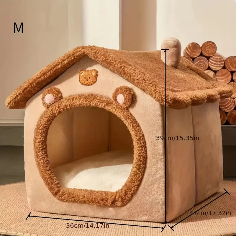 Bear Hug Cabin™ – The Coziest Hideaway for Your Fur Baby