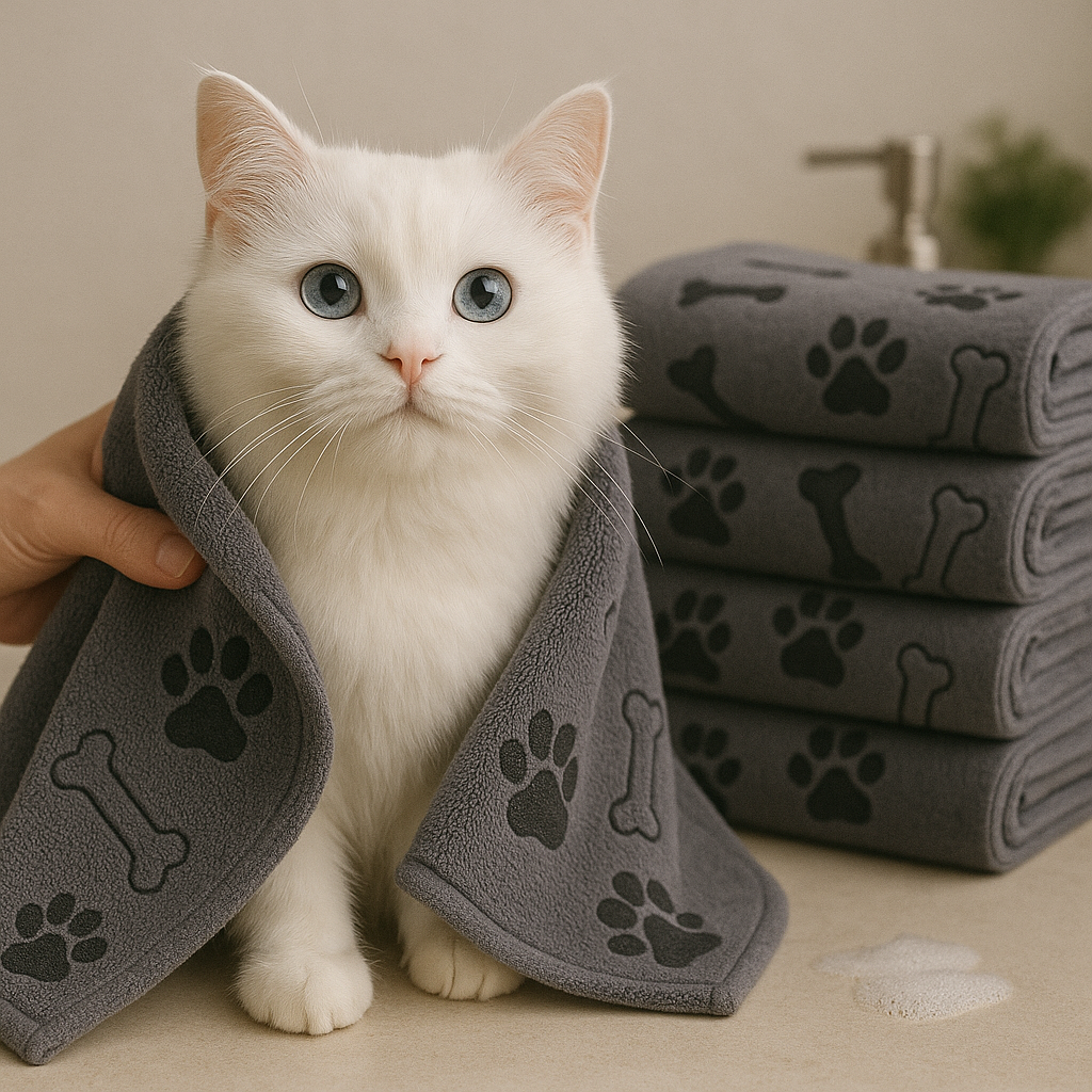CloudPet™ CozyPaws Quick-Dry Towel – Snuggle. Dry. Repeat.