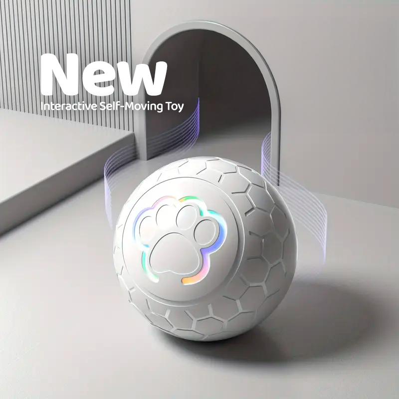 Interactive Self-Moving Toy for Dogs & Cats – Lights, Motion, Joy!